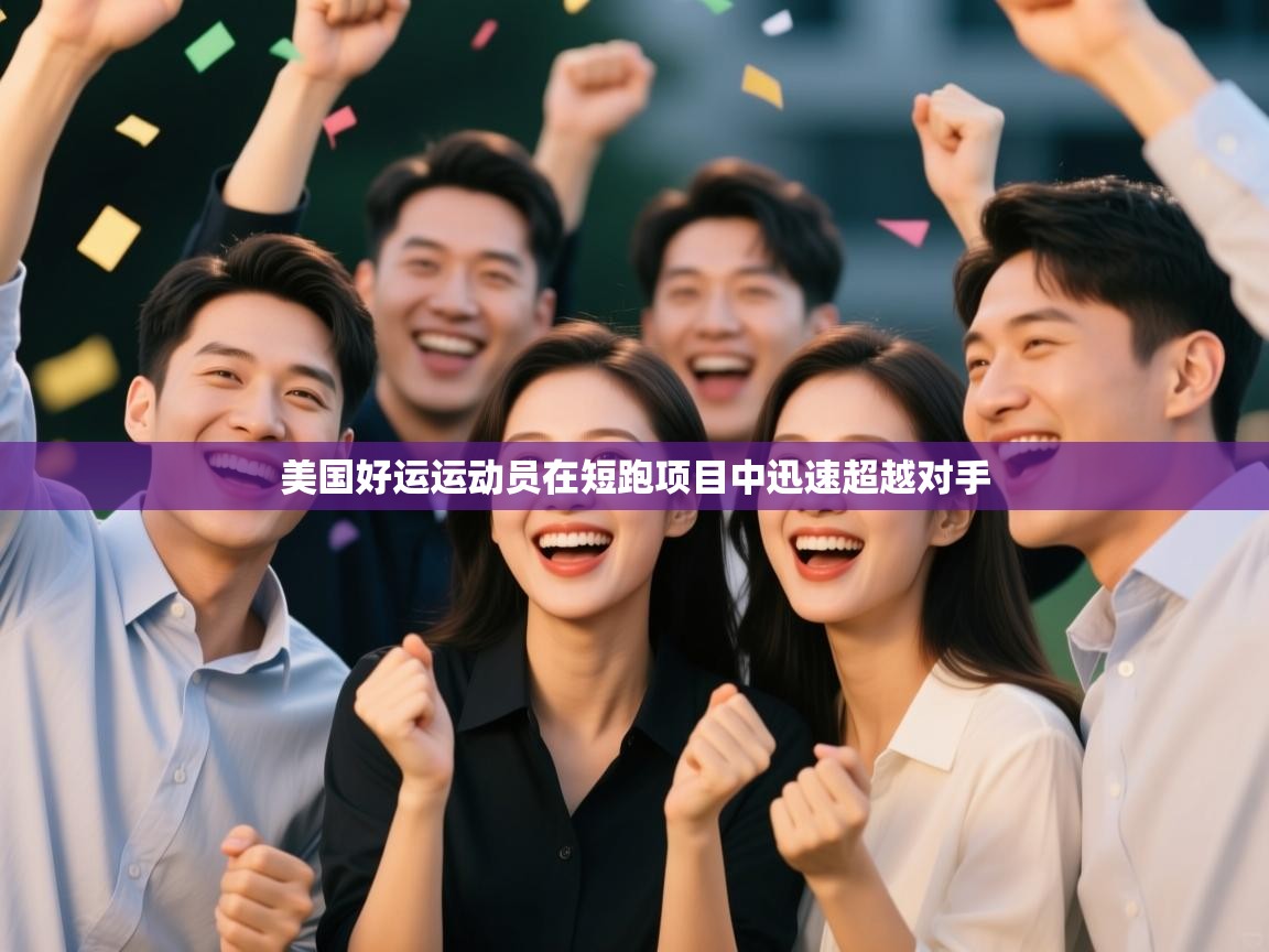 美国好运运动员在短跑项目中迅速超越对手
